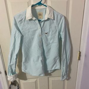 Hollister flannel button down collar shirt